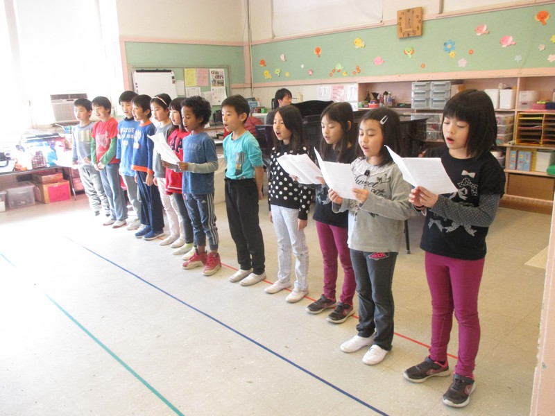 幼少交流「合唱発表」