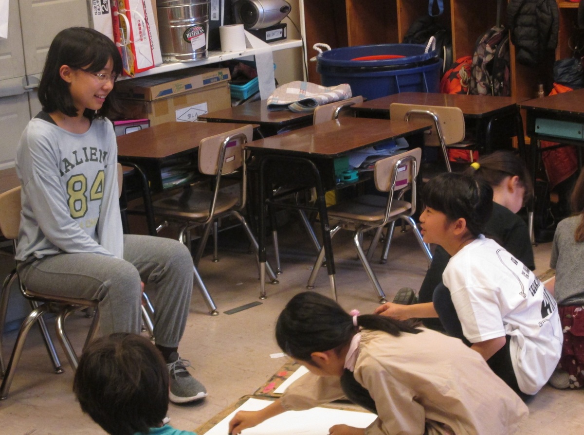 6年生の似顔絵製作