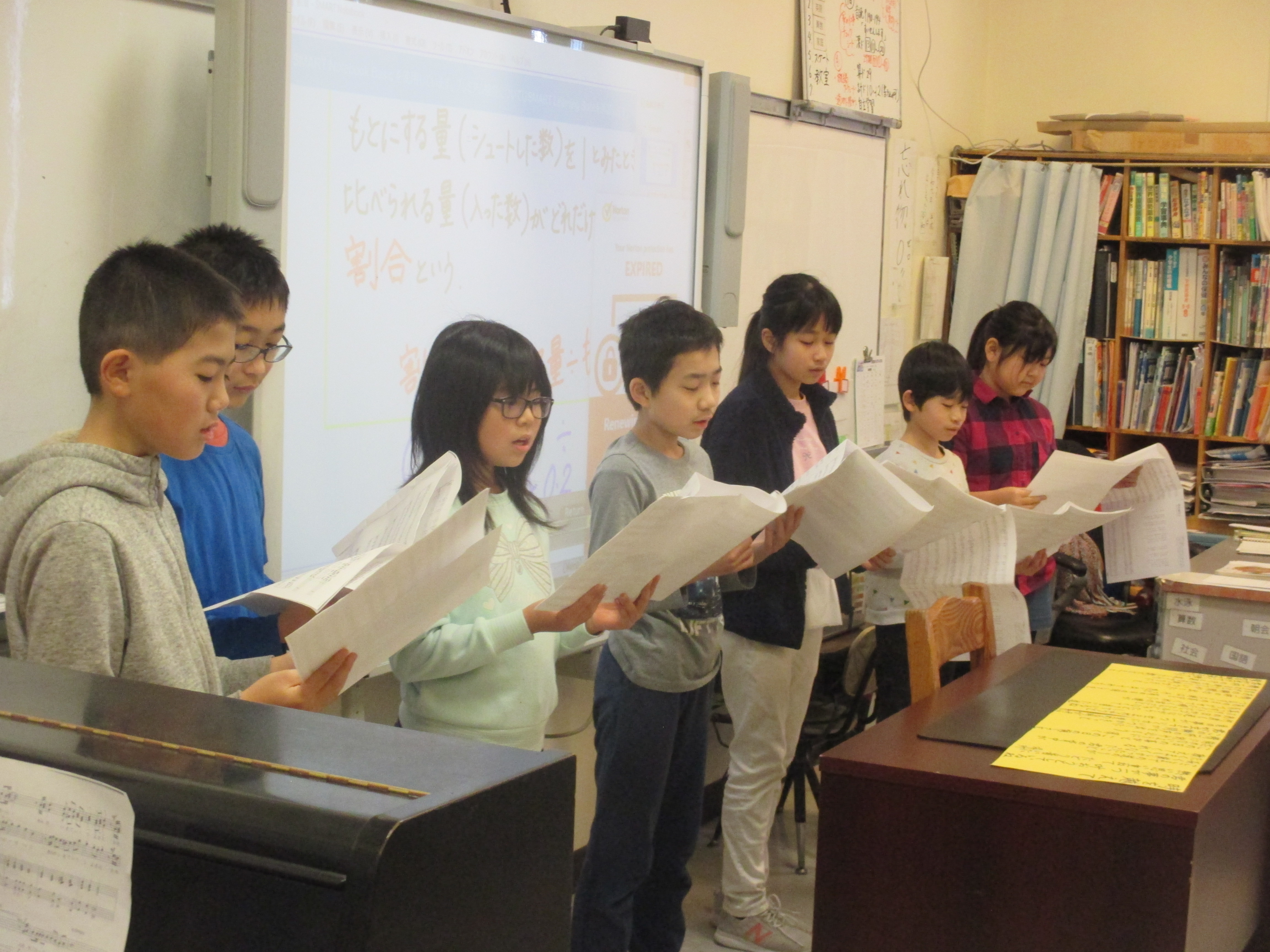 クラスの絆を強める合唱