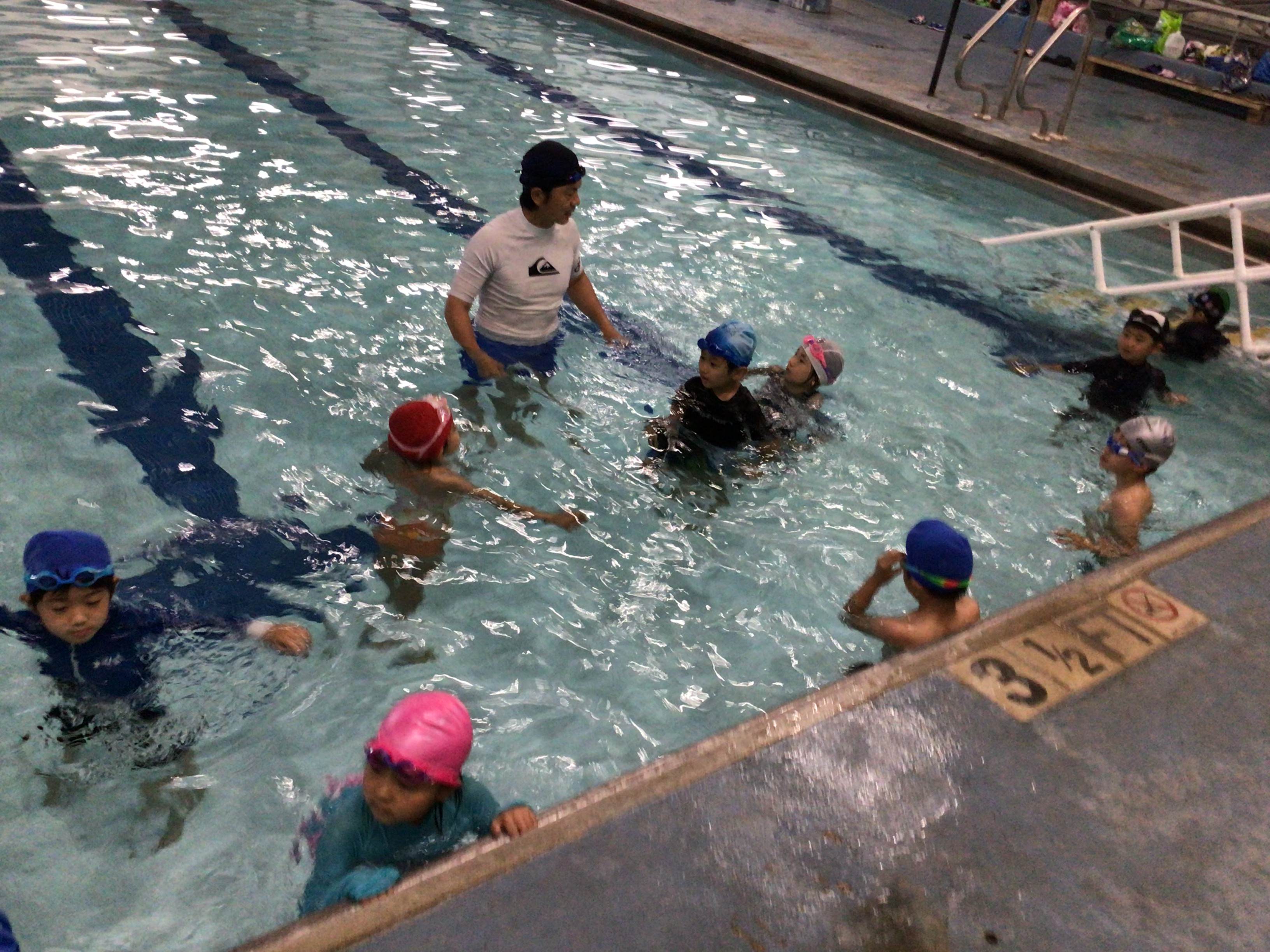 初めての水泳学習