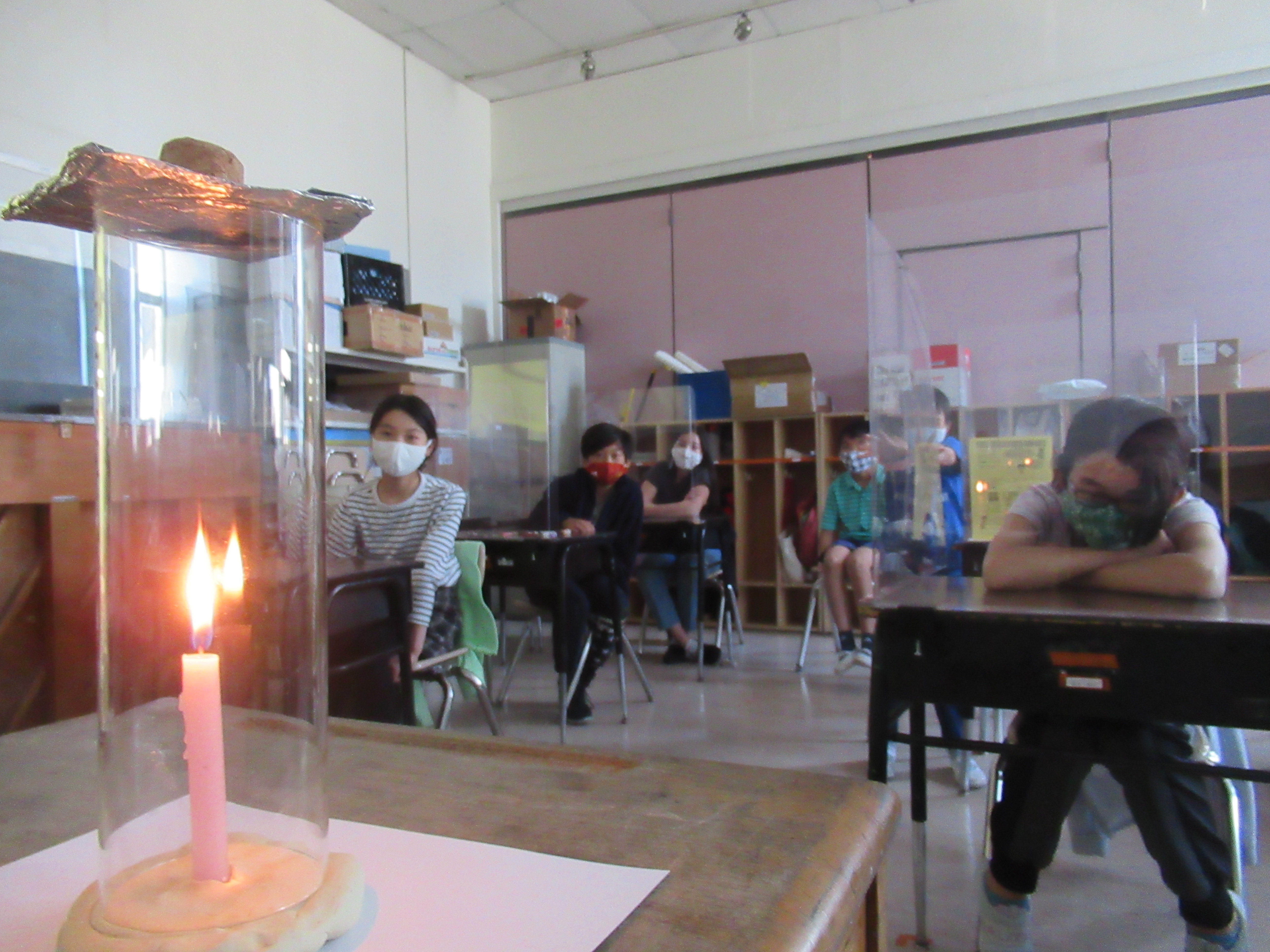 ろうそくの火を灯し続けるには・・・?