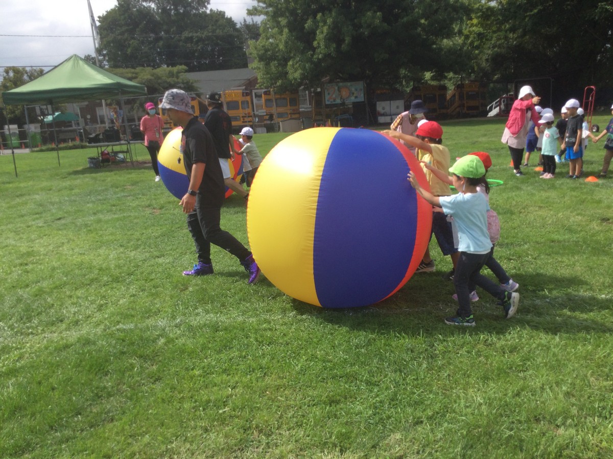 3クラス一緒に運動会の練習