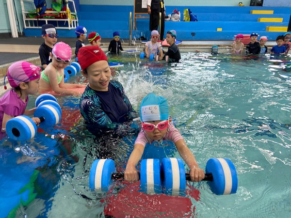 がんばった水泳教室