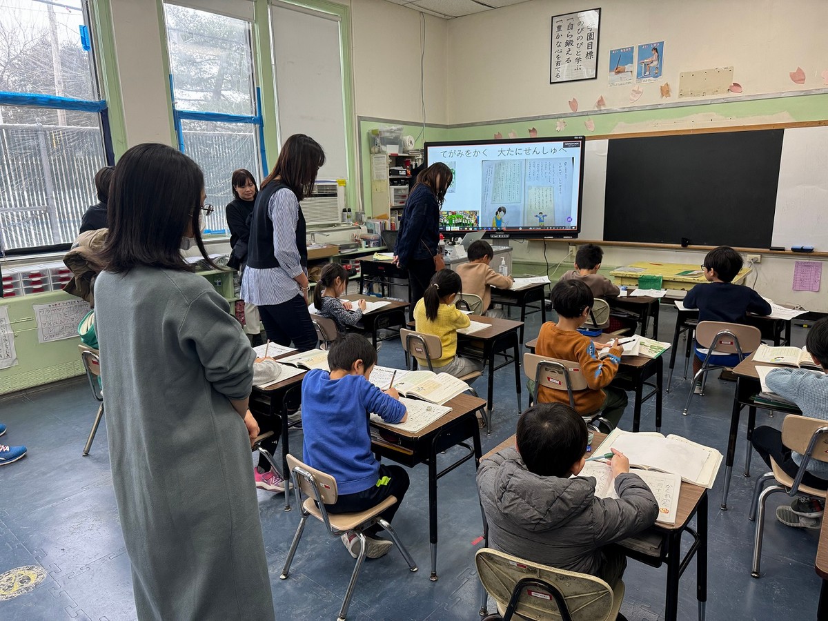 1年生最後の参観日