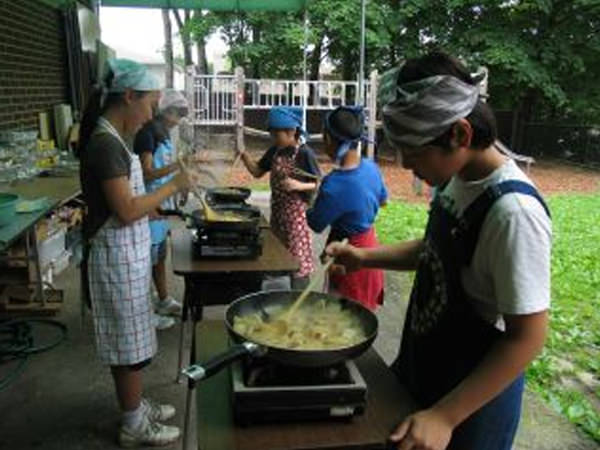 ジャガイモで調理実習