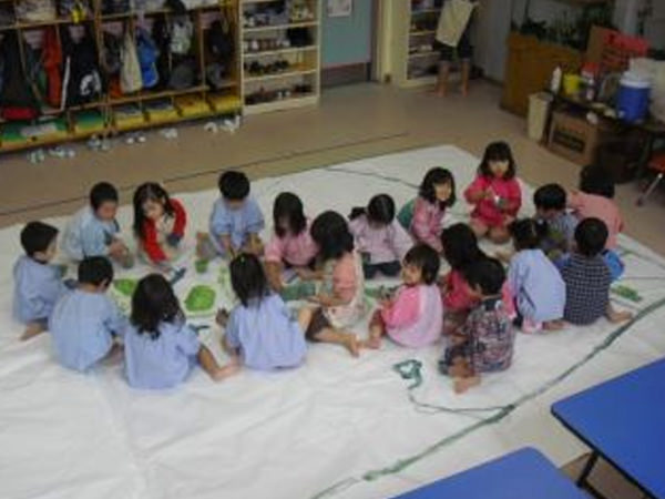 ｢学園祭の背景画作り｣