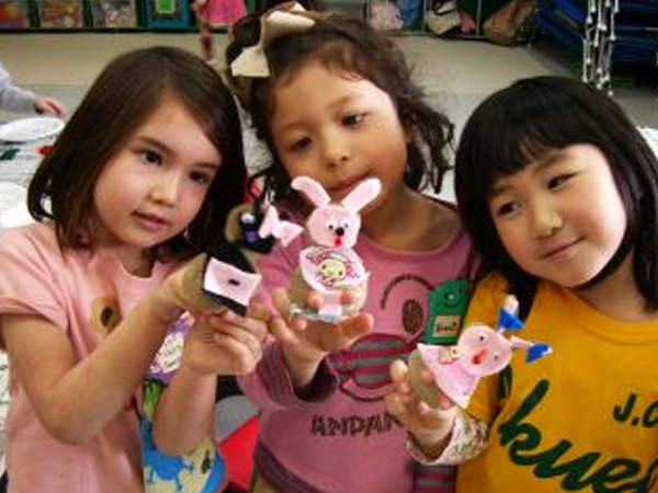 「トコトコ人形作り（廃材工作）」