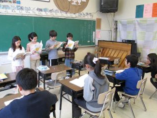 「国語科「白いぼうし」の音読発表をしました」