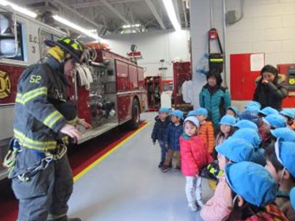 「憧れの消防署見学」