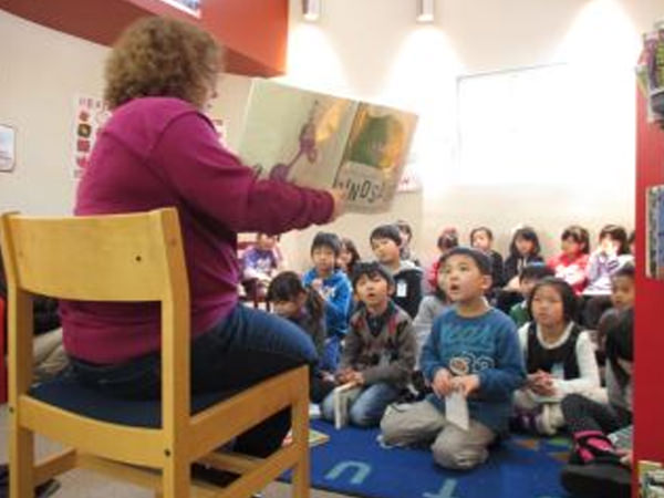 「「校外学習」図書館見学」