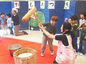 全日制幼児部 おもちつき