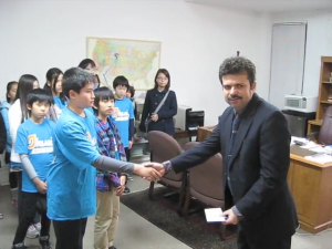 全日制小学部 パキスタン地震義援金寄付