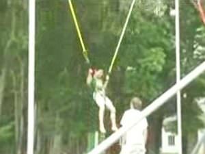 宿泊キャンプ「バンジートランポリン編」