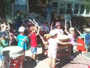 サマーデイキャンプ 幼児部 太鼓